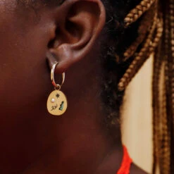 Frances Hoop Earrings -Wolf & Moon 0e85861d 4c2d 4730 9ce0 46c645895287