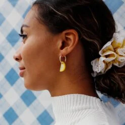 Mini Lemon Slice Hoops 10 Mini Lemon Slice Hoops -Wolf & Moon 2f2e66a4 51a0 4bb9 a755 69fe555a1bb5