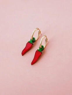 Chilli Pepper Studs -Wolf & Moon 34555c0c 788e 45fe a439 db49fe8e8411