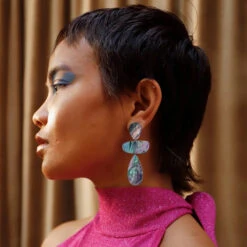 Ana Earrings - Sea Blue -Wolf & Moon 413fb652 f4f7 42f4 a777 9ede0e8e659a