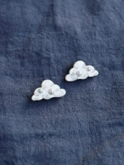 Cloud Studs In Silver