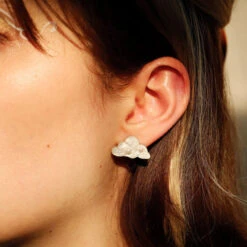Cloud Stud Earrings -Wolf & Moon 65ed3ac4 6b36 4327 abdd 45d3c4370215