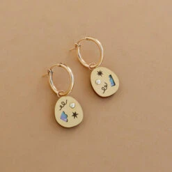 Frances Hoop Earrings -Wolf & Moon 67a37491 a621 4181 b911 6433f31d5a57