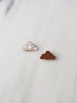 Cloud Studs In Silver -Wolf & Moon 700184d5 d90b 4e18 8c08 7e2595ae5946