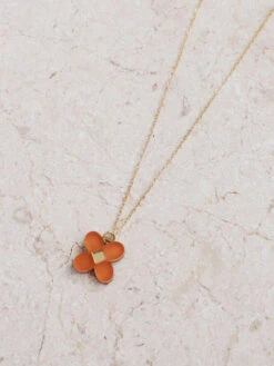 Bella Necklace In Terracotta -Wolf & Moon 71f1f4c5 370c 4dc2 9672 a91085abaefc