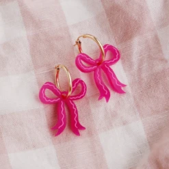 Magenta Mini Bow Hoops 12 Magenta Mini Bow Hoops -Wolf & Moon 72e5aa0a 08bb 4672 930c 080422f56a46