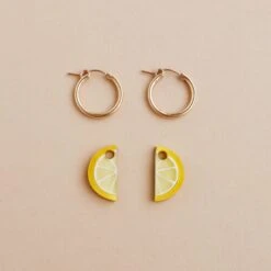 Mini Lemon Slice Hoops 11 Mini Lemon Slice Hoops -Wolf & Moon 75b28ceb a509 499a be63 c5d5d71164e8