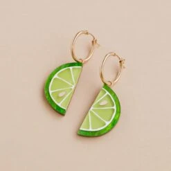 Lime Slice Hoops