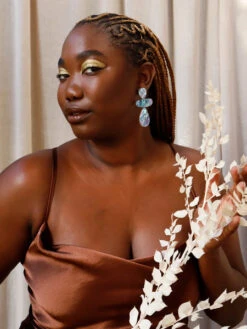 Ana Earrings - Sea Blue -Wolf & Moon 90a9aabd e31d 4f35 893e 8767a0ca66eb