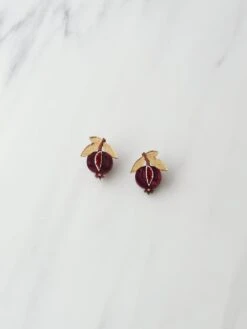 Wolf & Moon Mini Pomegranate Studs -Wolf & Moon Pomegranate studs front 90cb138b 3882 42c7 a381 5f5438b22d30