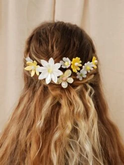 Wolf & Moon Meadow Comb Set In Yellow -Wolf & Moon amy all 3