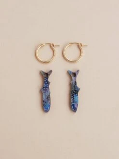 Wolf & Moon Anchovy Hoops -Wolf & Moon anchovy hoops lifestyle 1 a0848a67 7a98 4d57 b633 bc3bf71134cb