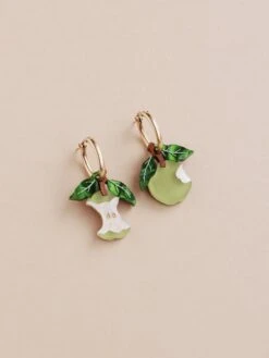 Wolf & Moon Apple Hoops In Green 16 Wolf & Moon Apple Hoops In Green -Wolf & Moon apple hoops lifestyle 1