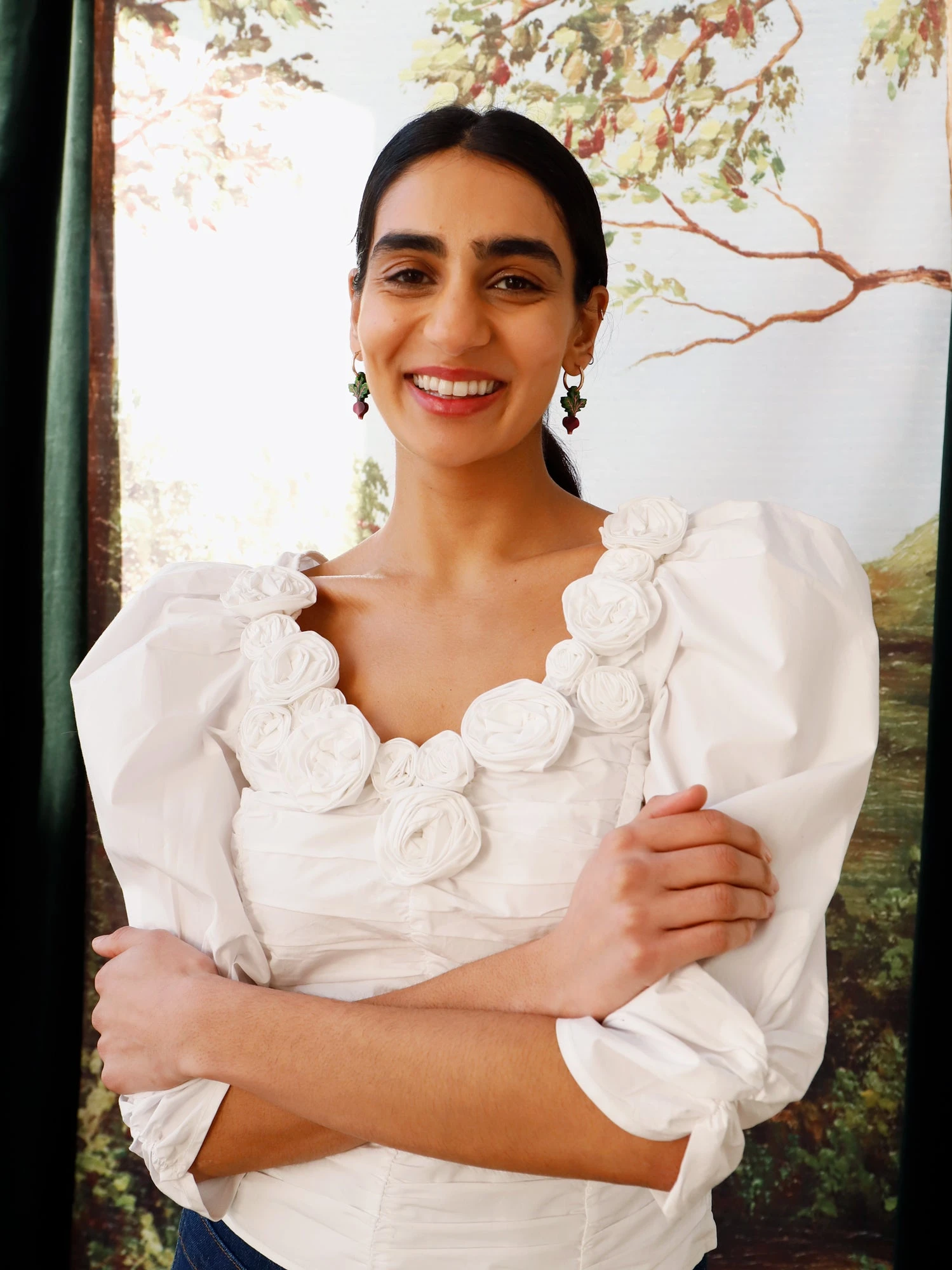 Wolf & Moon Beetroot Hoops 7 Wolf & Moon Beetroot Hoops - Image 5