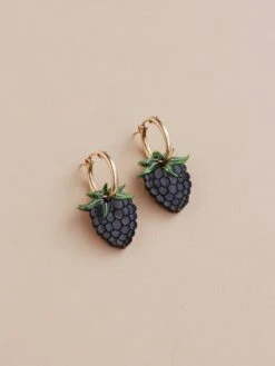 Wolf & Moon Blackberry Hoops