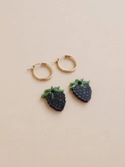 Wolf & Moon Blackberry Hoops -Wolf & Moon blackberry hoops lifestyle 3