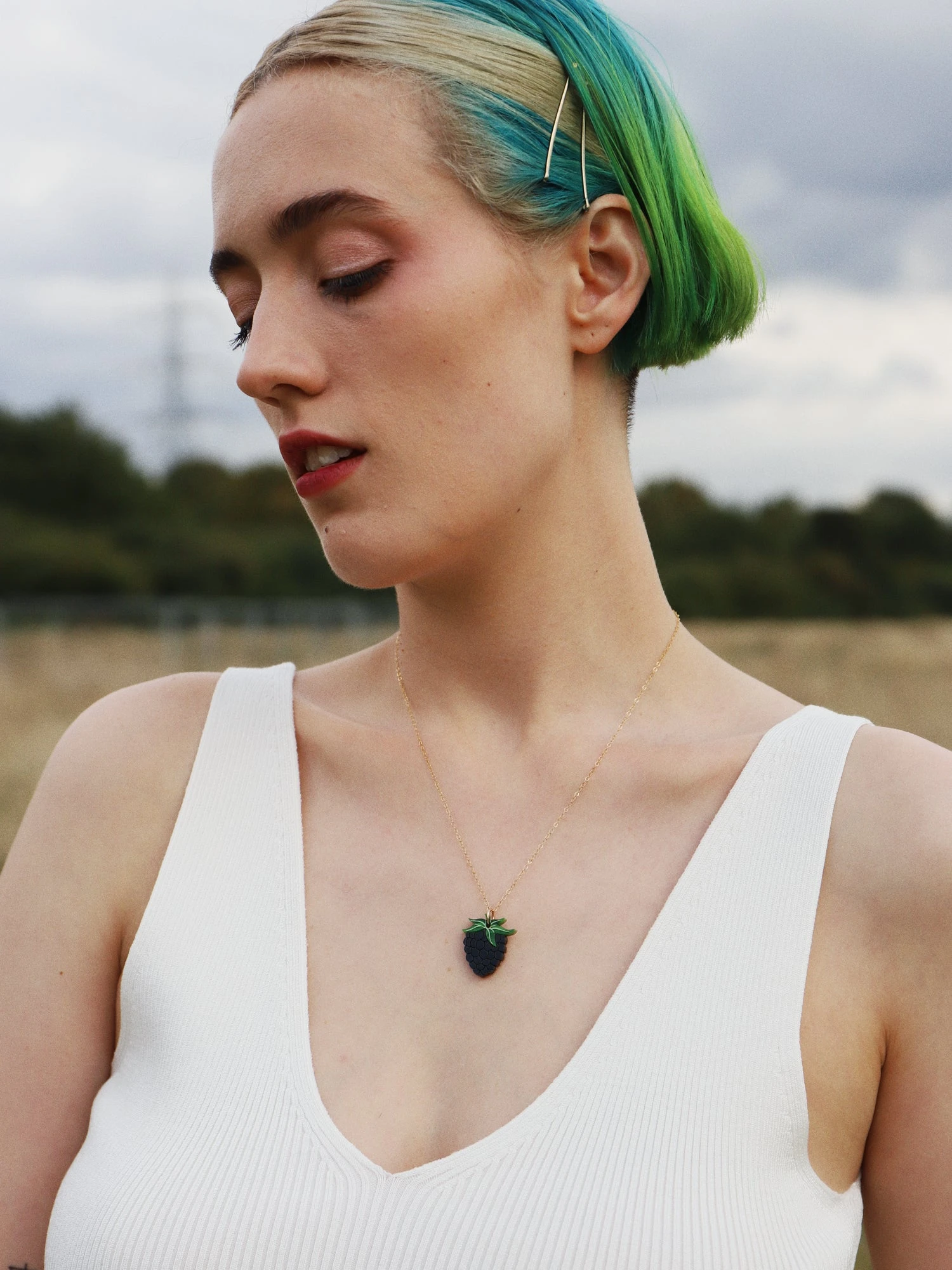 Wolf & Moon Blackberry Necklace 8 Wolf & Moon Blackberry Necklace - Image 6