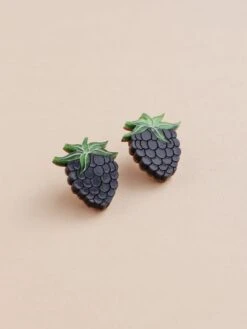 Wolf & Moon Blackberry Studs - Clip On -Wolf & Moon blackberry studs lifestyle 2 0b02d411 cef2 4b5b a54c 5fe86312f88e