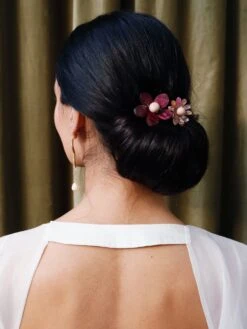 Wolf & Moon Blossom Hair Comb 14 Wolf & Moon Blossom Hair Comb -Wolf & Moon blossom comb cherry model 1