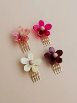 Wolf & Moon Blossom Hair Comb 21 Wolf & Moon Blossom Hair Comb -Wolf & Moon blossom combs all lifestyle 1