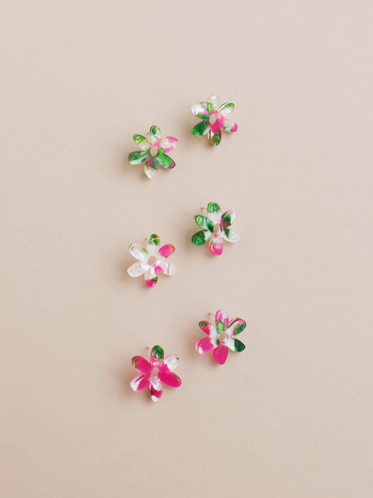 Wolf & Moon Caia Studs In Water Lily 4 Wolf & Moon Caia Studs In Water Lily - Image 2