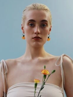 Wolf & Moon Calendula Hoops 14 Wolf & Moon Calendula Hoops -Wolf & Moon calendula hoops model 1