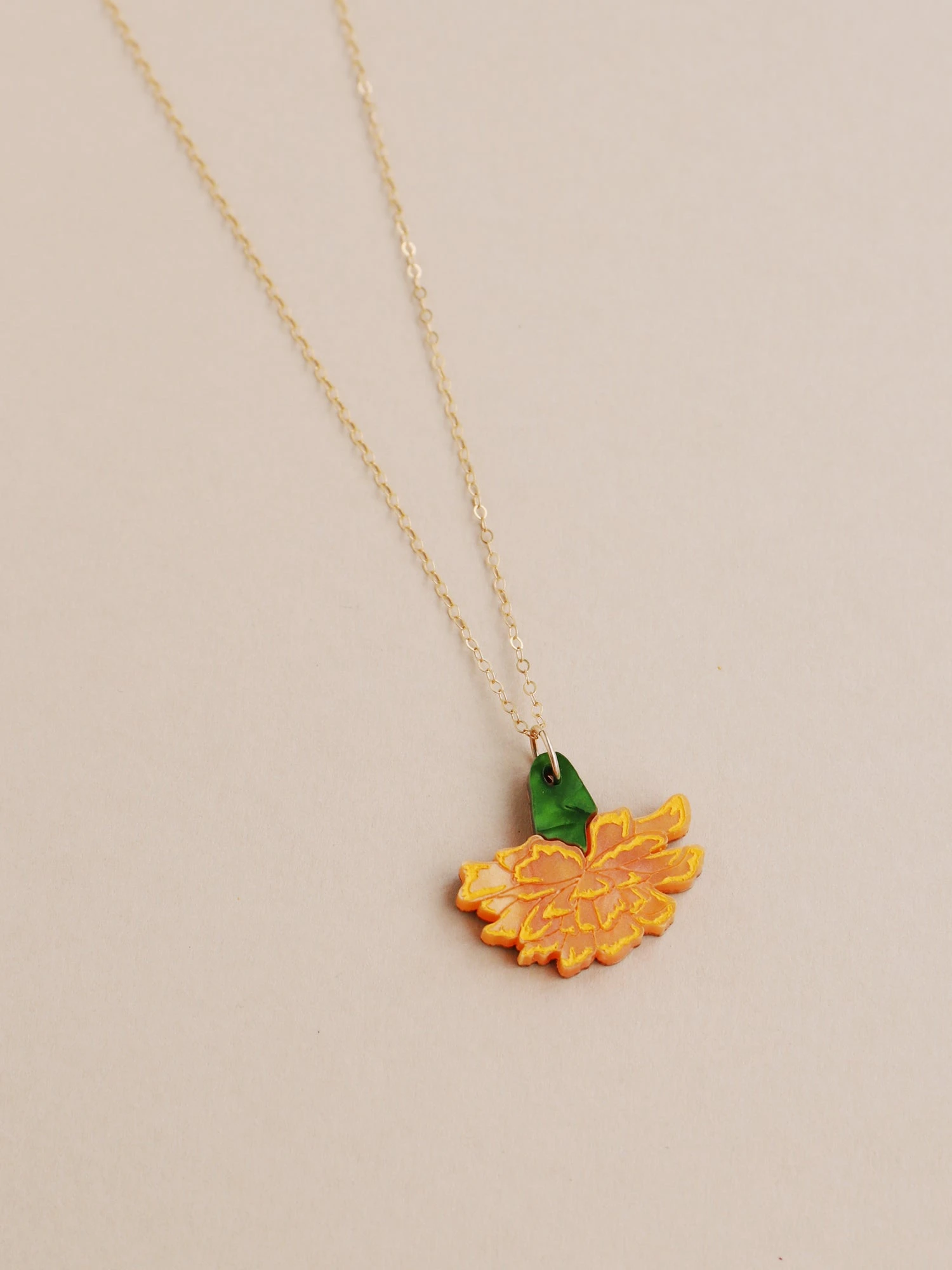 Wolf & Moon Calendula Necklace 3 Wolf & Moon Calendula Necklace