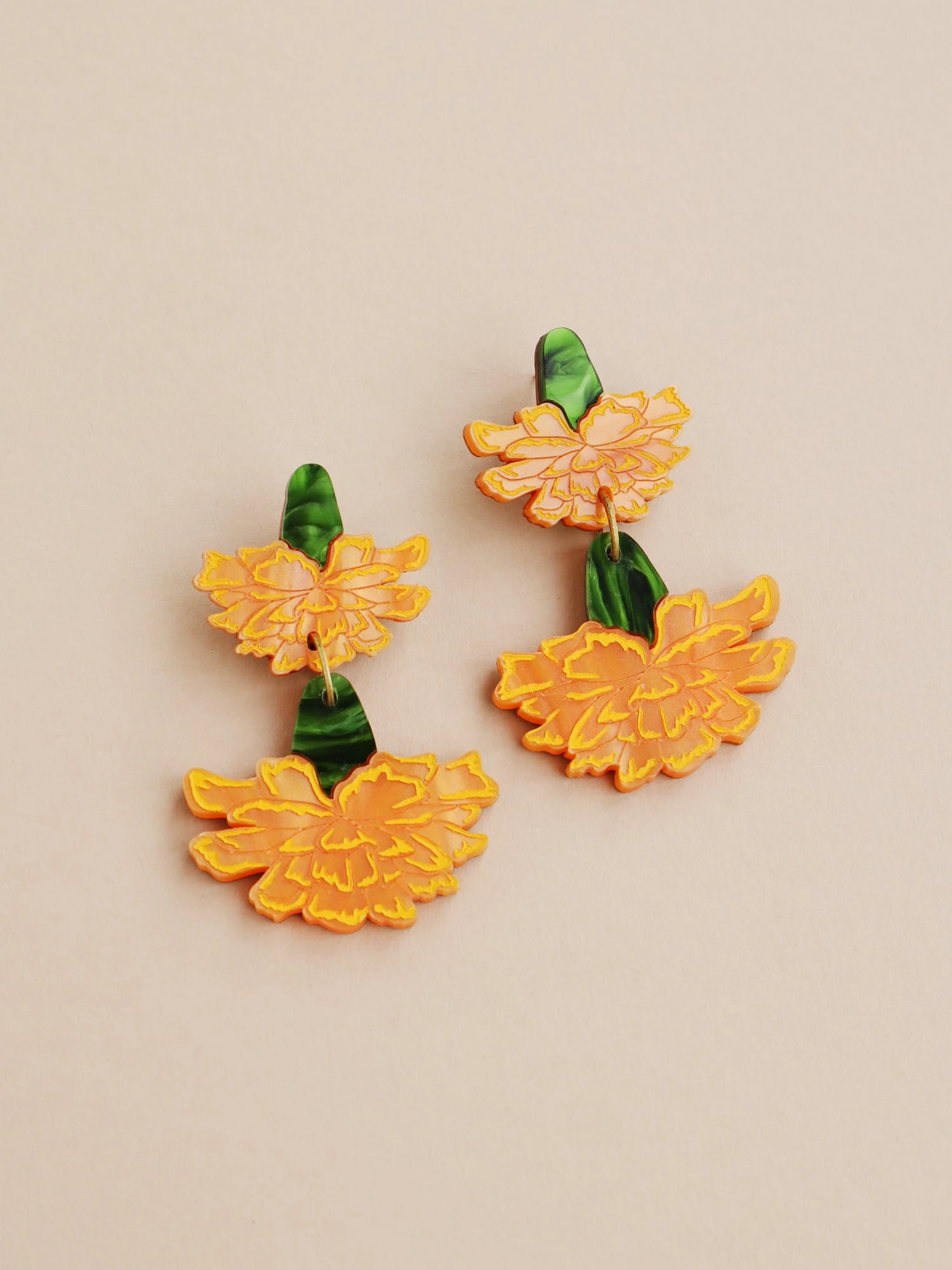 Wolf & Moon Calendula Statement Earrings 3 Wolf & Moon Calendula Statement Earrings