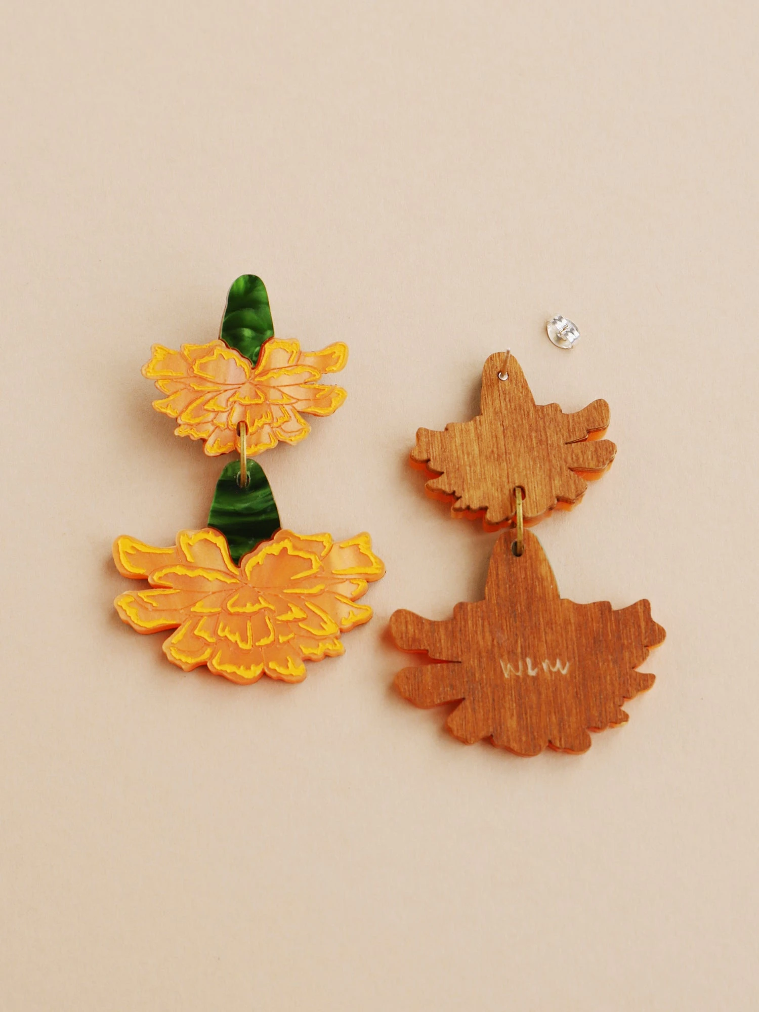 Wolf & Moon Calendula Statement Earrings 6 Wolf & Moon Calendula Statement Earrings - Image 4