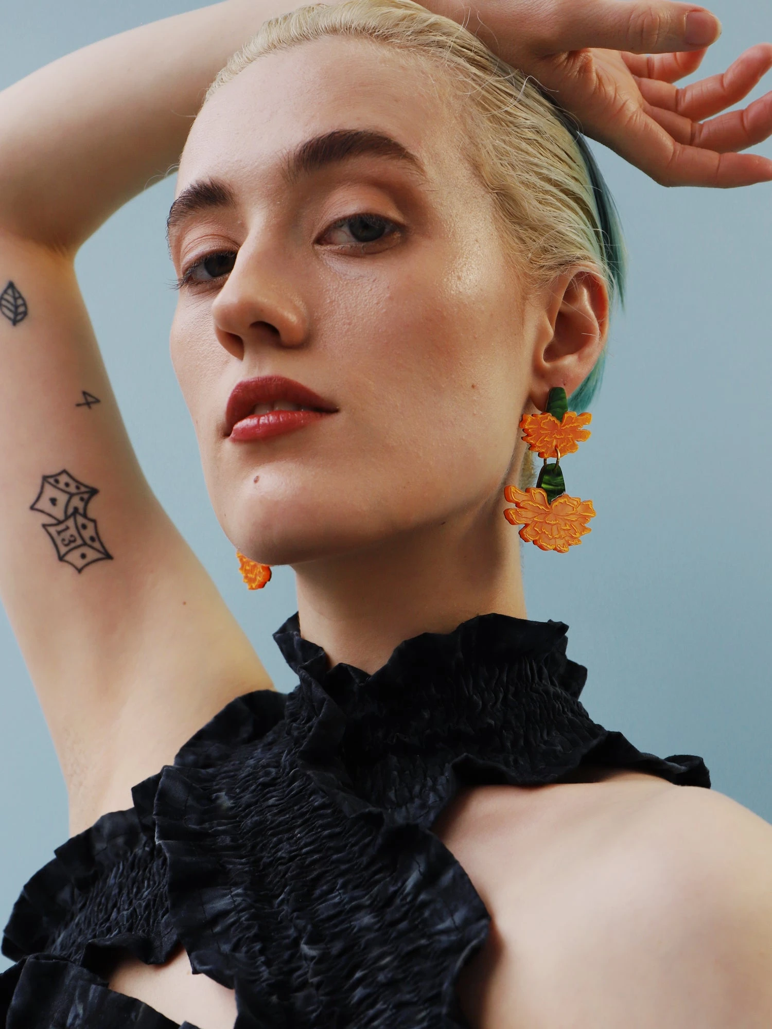 Wolf & Moon Calendula Statement Earrings 8 Wolf & Moon Calendula Statement Earrings - Image 6