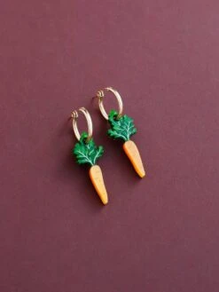 Wolf & Moon Carrot Hoops
