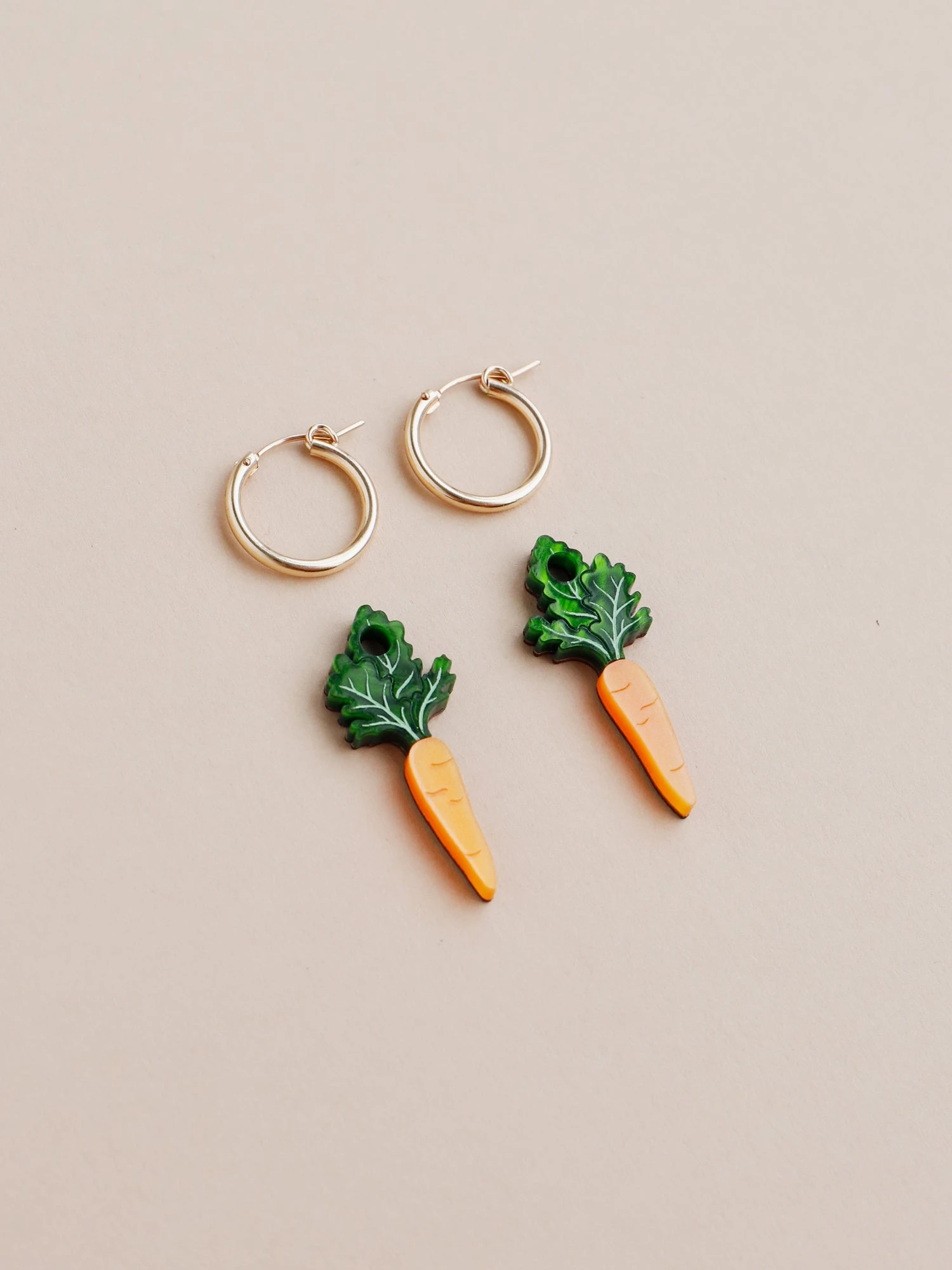 Wolf & Moon Carrot Hoops 7 Wolf & Moon Carrot Hoops - Image 5