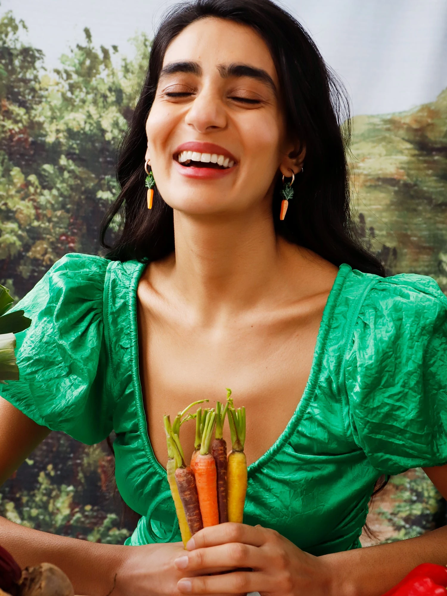 Wolf & Moon Carrot Hoops 4 Wolf & Moon Carrot Hoops - Image 2