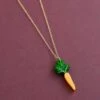 Wolf & Moon Carrot Necklace 2 Wolf & Moon Carrot Necklace -Wolf & Moon carrot necklace lifestyle 1