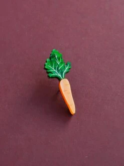 Wolf & Moon Carrot Pin