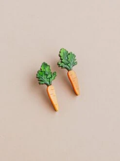 Wolf & Moon Carrot Studs -Wolf & Moon carrot studs lifestyle 4