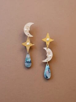 Wolf & Moon Celestial Earrings - Clip-On 15 Wolf & Moon Celestial Earrings - Clip-On -Wolf & Moon celestial earrings lifestyle 2 ff0410d6 afd8 462e 8e89 8f72050c6fce