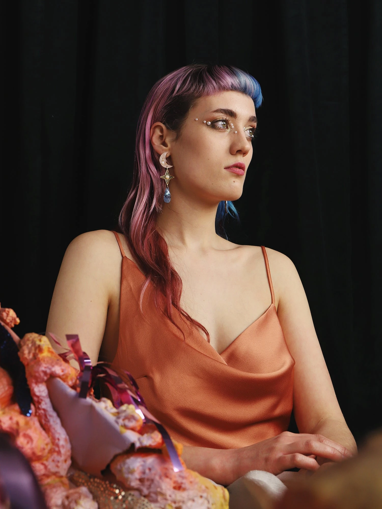 Wolf & Moon Celestial Earrings - Clip-On 8 Wolf & Moon Celestial Earrings - Clip-On - Image 6