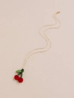 Wolf & Moon Cherry Necklace 11 Wolf & Moon Cherry Necklace -Wolf & Moon cherry necklace 2023 lifestyle 2