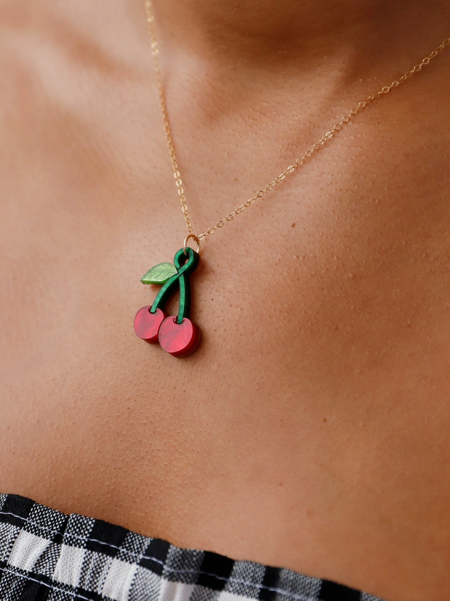 Wolf & Moon Cherry Necklace 7 Wolf & Moon Cherry Necklace - Image 5