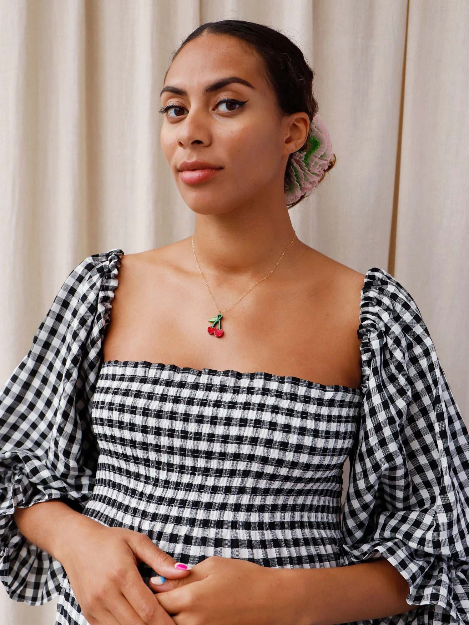 Wolf & Moon Cherry Necklace 8 Wolf & Moon Cherry Necklace - Image 6