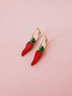 Wolf & Moon Chilli Pepper Hoops 20 Wolf & Moon Chilli Pepper Hoops -Wolf & Moon chilli pepper hoops lifestyle 1