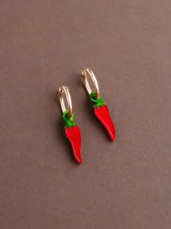 Wolf & Moon Chilli Pepper Hoops 16 Wolf & Moon Chilli Pepper Hoops -Wolf & Moon chilli pepper hoops lifestyle 3