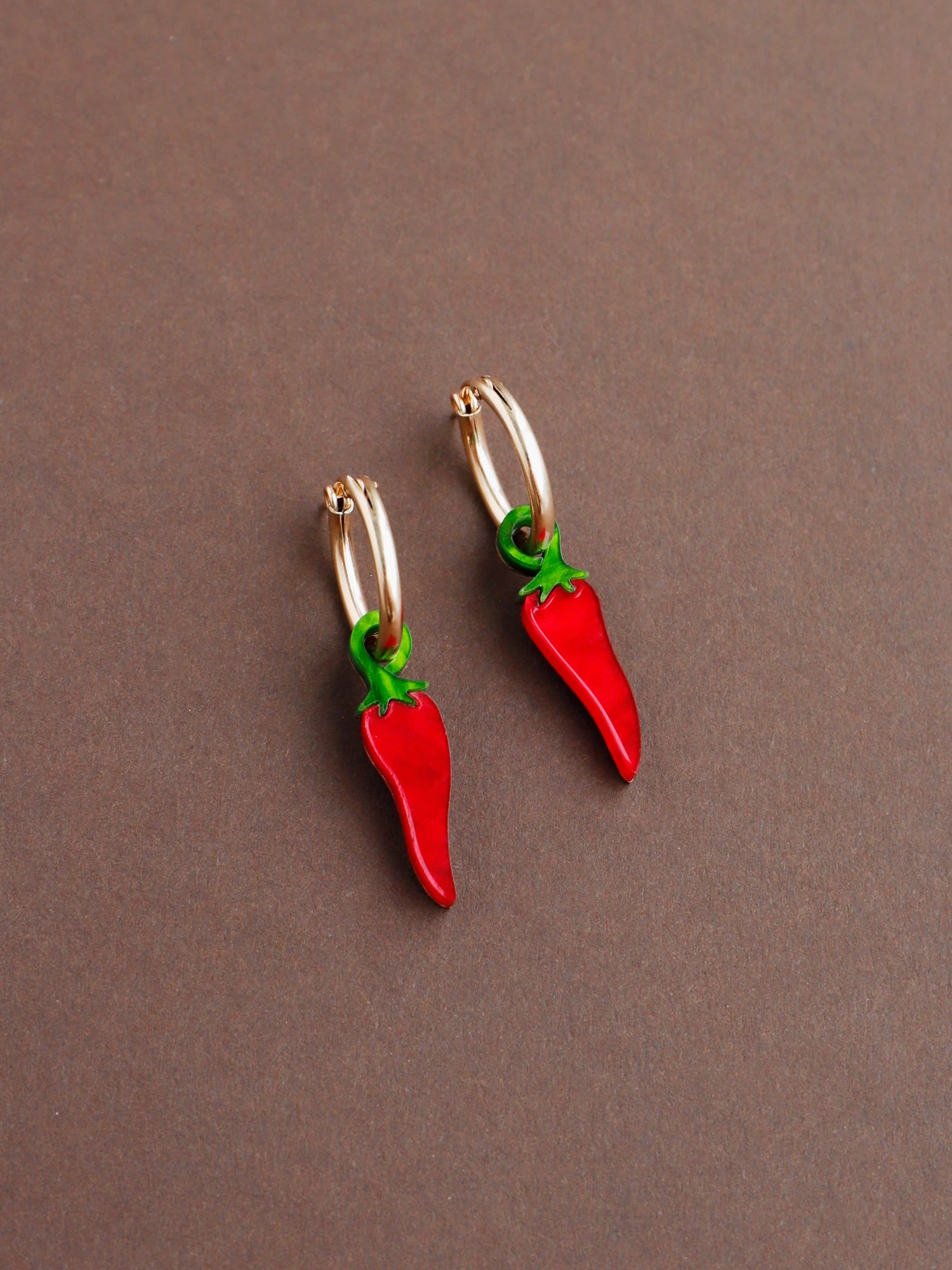 Wolf & Moon Chilli Pepper Hoops 7 Wolf & Moon Chilli Pepper Hoops - Image 5