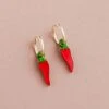 Wolf & Moon Chilli Pepper Hoops 1 Wolf & Moon Chilli Pepper Hoops -Wolf & Moon chilli pepper hoops lifestyle 4