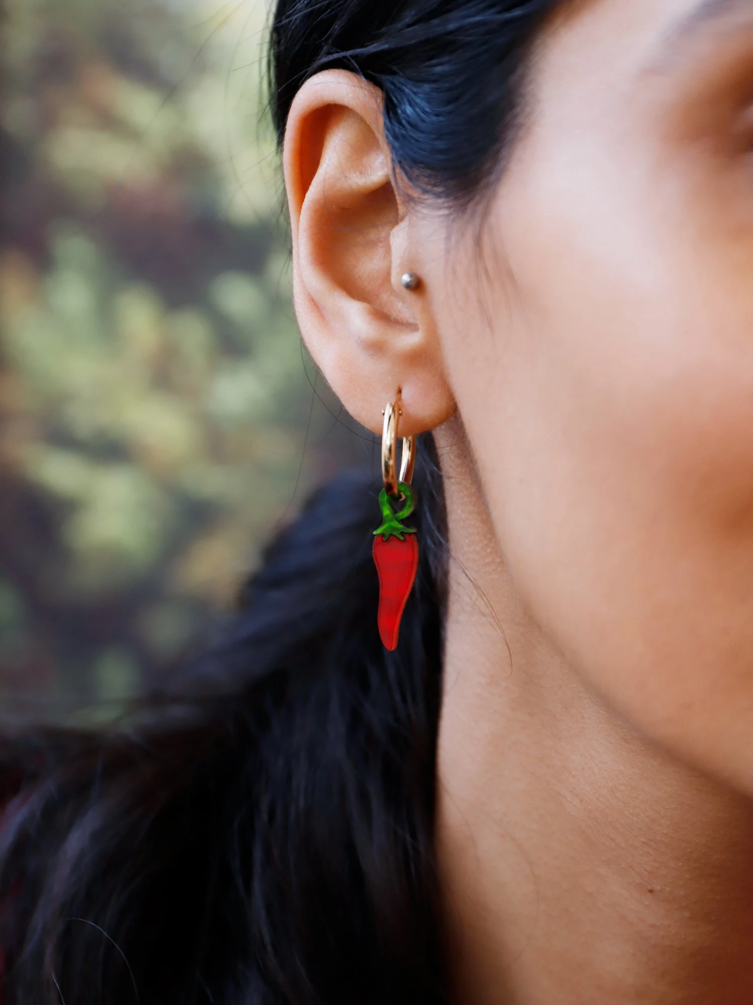 Wolf & Moon Chilli Pepper Hoops 9 Wolf & Moon Chilli Pepper Hoops - Image 7