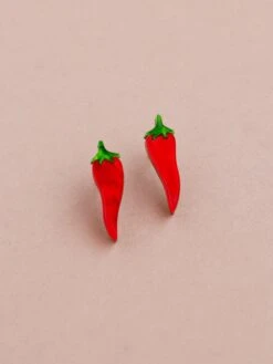 Wolf & Moon Chilli Pepper Studs