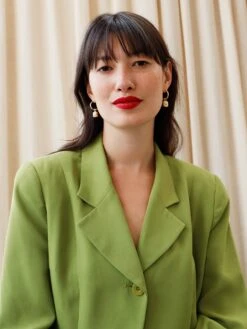 Wolf & Moon Cinnamon Bun Hoops 19 Wolf & Moon Cinnamon Bun Hoops -Wolf & Moon cinnamonbun hoops gold model 4