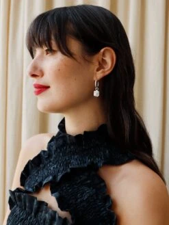 Wolf & Moon Cinnamon Bun Hoops 22 Wolf & Moon Cinnamon Bun Hoops -Wolf & Moon cinnamonbun hoops silver model 1