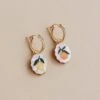Wolf & Moon Citrus Charm Hoops -Wolf & Moon citrus charm hoops lifestyle 1
